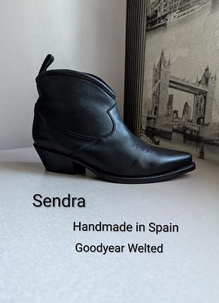 Ботинки ботильоны sendra (37,5) женские оригинал из натур. кожи испания ручная работа