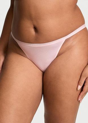 Женские трусики victoria’s secret (7391839126989) stretch cotton string bikini l розовые