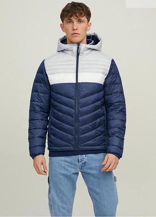(194 388) куртка jack & jones 12211788*53 чоловічк. темно-синьо-сірий s