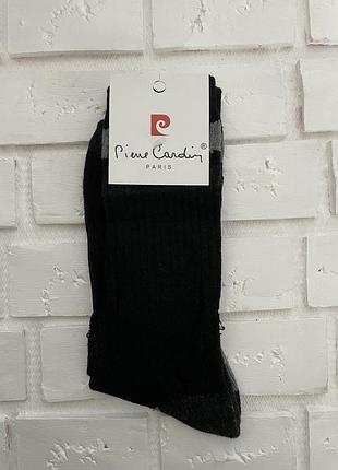 (181 730) носки pierre cardin 00-1058*18 мужск. черно/серый 39/42