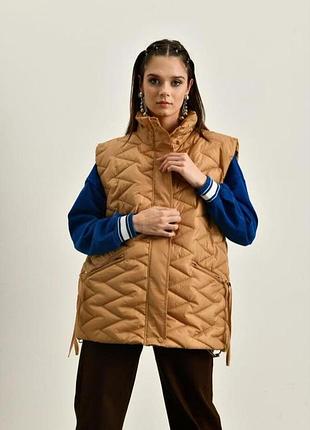 (190 130) жилет veto jeans vt2409*70 женск. коричневый s