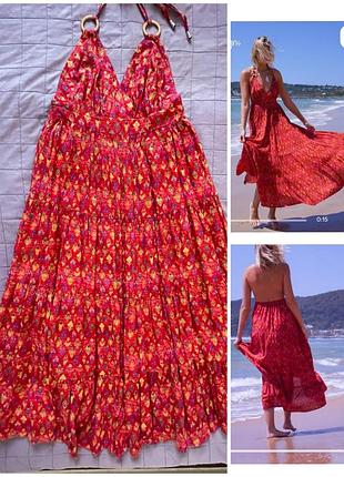 Чудовий сарафан mombasa rose charlie flame aztec maxi dress, p. l