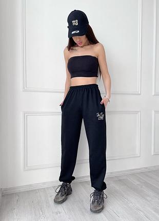 Спортивный женские недорогие теплые штаны ,трехнитка на флисе