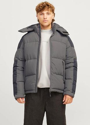 (194 576) куртка jack & jones 12260428*60 мужск. серый xl