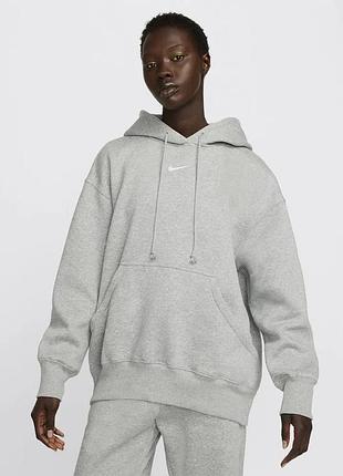 Жіночий сіре худі nike з капюшоном: ідеальний баланс стилю і зручності