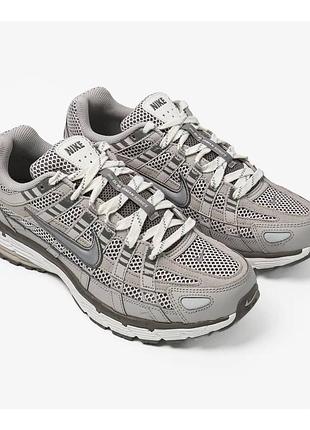 Nike p-6000 premium grey мужские кроссовки найк серые ретро текстиль замша летние брендовые 43