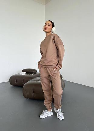 Костюм найк жіночий нова колекція, колір моко 46/48