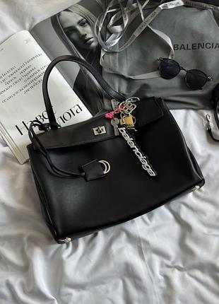 Женская сумка премиум rodeo 35 black/silver