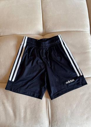 Детские шорты adidas 9-10 лет 140 см спортивные черные шорты для мальчика