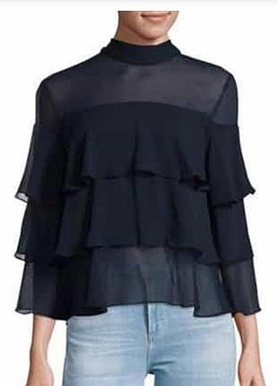 Блуза с воланами zara