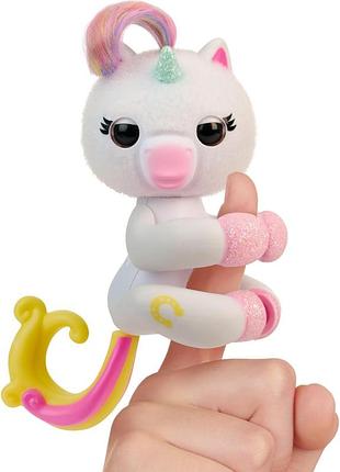 Wowwee інтерактивна ручна єдиноріг 3112 fingerlings magic moods interactive baby unicorn lu