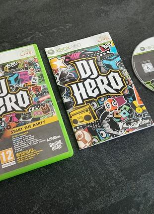 Диск dj hero (xbox 360)