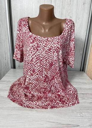 Футболка женская из хлопка от французского бренда bonmarche размер 22💟