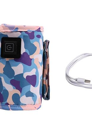Подогреватель для детской бутылочки usb портативный с регулировкой температуры 40-50-60°c для путешествий