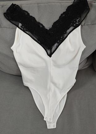 Кружевное боди zara, размер s