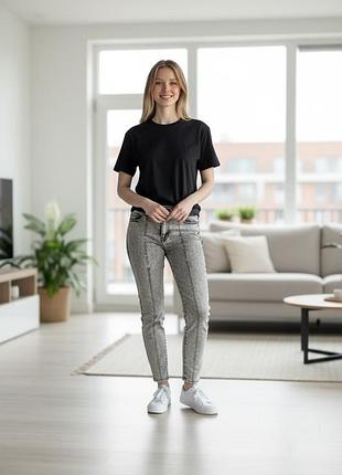 Джинсы женские серые coco bianca 9317*60 размер 42