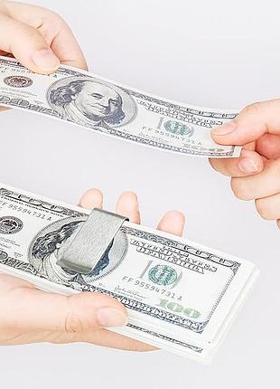 Зажим для денег компактен для мужчин минималистичный аксессуар нержавеющая сталь сталь сталь сталь
