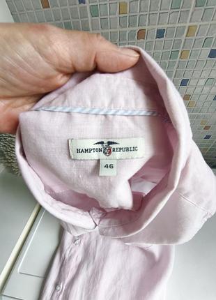 Рубашка лен hampton republic. 7