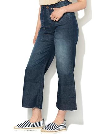 Джинсы женские кюлоты синие benetton 17p4d4f572z5*901 размер 26