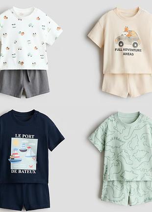 Костюм футболка и шорты h&amp;m 74-104