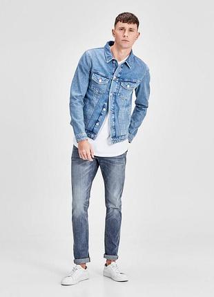 Джинсы jack & jones 12116393*50 мужск. синий 27/32 (149 477)