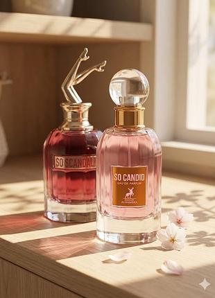 Maison alhambra so candid розпив оригінал жіночі парфуми нарцис мигдаль кашемір кедр як jean paul gaultier so scandal