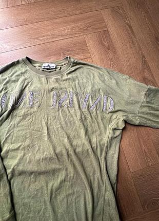 Лонг stone island зелений l 3