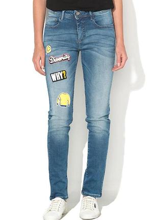 Джинсы женские синие benetton 17p4boz555l5*902 размер 25