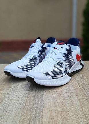 Adidas белые с красным лето