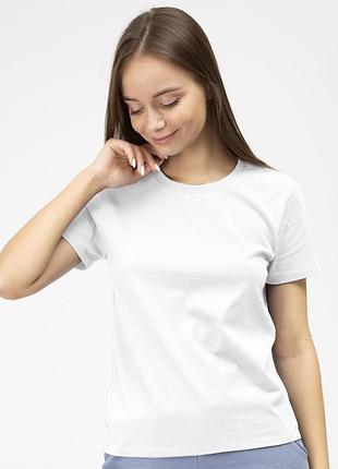 Женская базовая футболка однотонная leinle белая xl