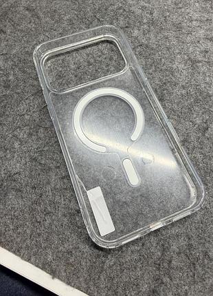 Прозорий чохол з magsafe для iphone 17 pro max
