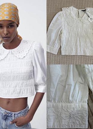 Zara s блуза бавовна