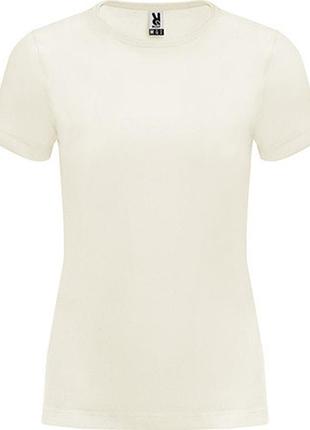 Футболка roly basset organic\woman (бежевый s)