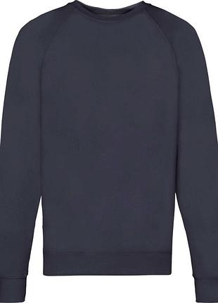 Свiтшот fruit of the loom lightweight raglan sweat (глибокий темно-синій l)