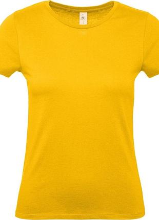 Футболка b&c #e150\women (желтый xl)