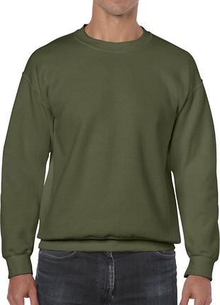 Свитшот gildan crewneck (оливковый l)