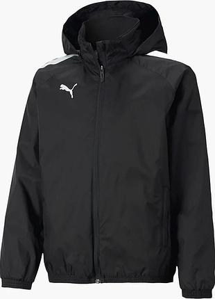 Urbanshop com ua куртка puma hooded jacket teamliga all weather jkt jr black 657246-03 (оригінал) розміри запитуйте