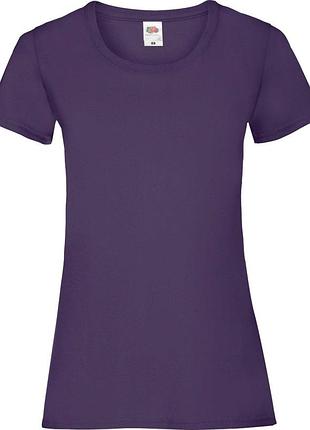 Футболка fruit of the loom valueweight ladies (фиолетовый м)