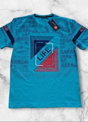 Чоловіча футболки бірюза littstar xl