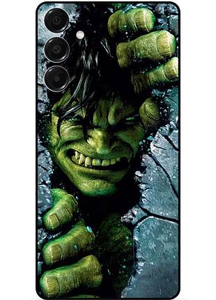 Чехол силиконовый бампер для samsung s26 с рисунком халк marvel hulk