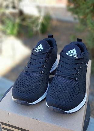 Adidas neo чёрные на белой