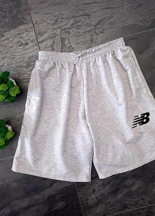 Мужские шорты28 беленс серого цвета, шорты new balance из хлопка, легкие летние шорты