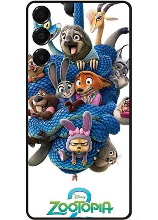 Силиконовый чехол для samsung s26 с рисунком zootopia зверополис