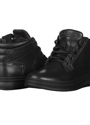 Чоловічі чорні шкіряні черевики clubshoes 10045