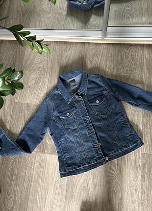 Класична синя джинсова куртка papaya denim, р. 12 (m/l) у відмінному стані