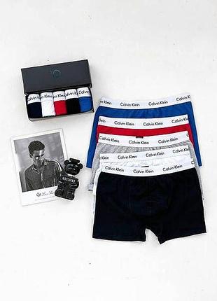 Мужские трусы calvin klein (кельвин кляйн) набор из 5 штук удобные (хлопковые) l