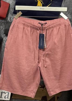 Шорти чоловічі tommy hilfiger harlem relaxed tapered fit linen кораловий xl