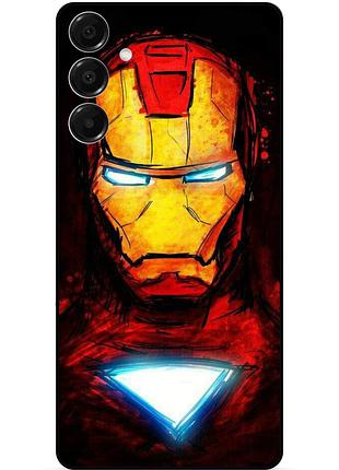 Силіконовий бампер чохол для samsung s26 plus з малюнком marvel марвел залізна людина iron man