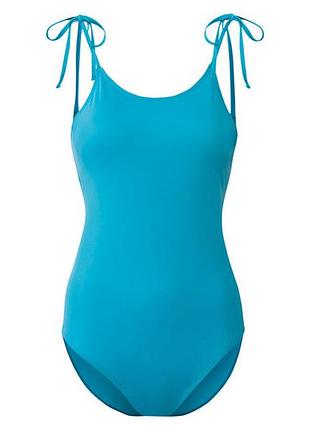 Купальник закритий з вшитим топом для жінки esmara lycra® 375791 44(l) блакитний