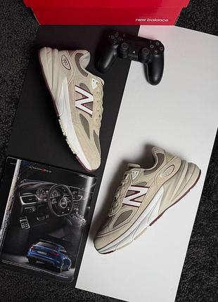💎мужские кроссовки new balance 990v6 beige white